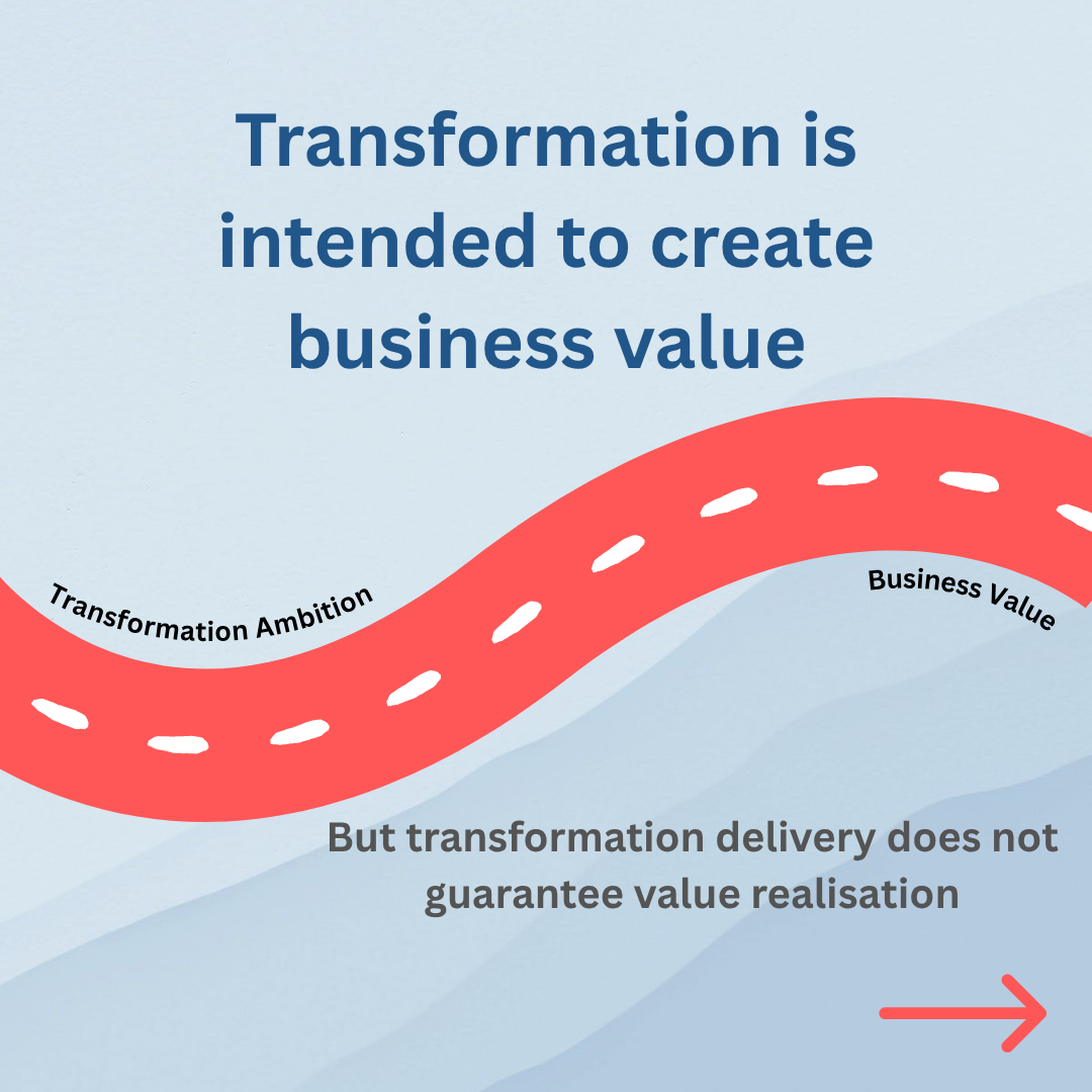 Transformation is intended to create business value